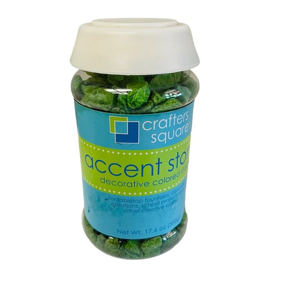 Crafter's Square Accent Stones Decorative Colored Stones 17.6 Oz Green - Picture 6 of 7